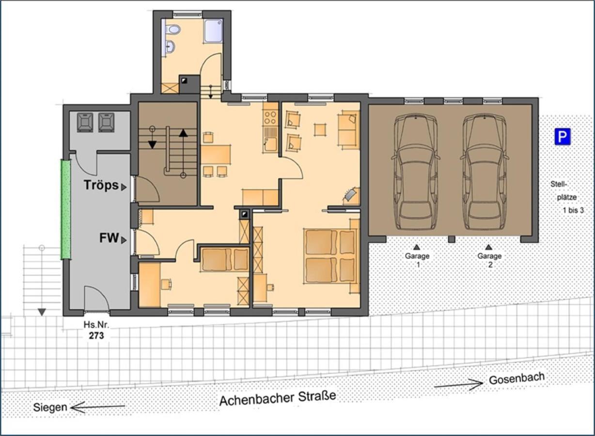 Ferienwohnung Ilse Und Eberhard Trops Siegen Exteriör bild